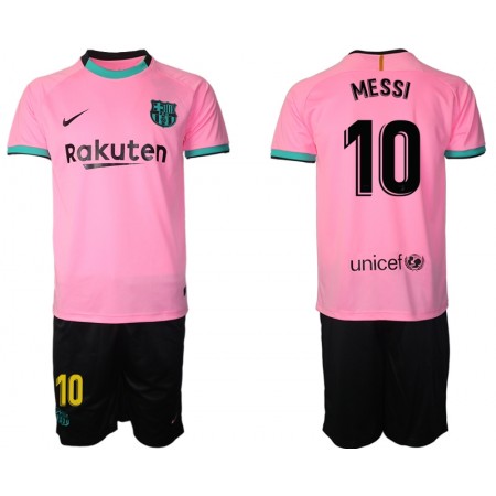 Tenue FC Barcelone Lionel Messi 10 Enfant Troisieme 2020-2021 Maillot de Foot